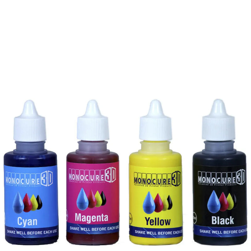 Monocure 3D CMYK PIGMENT SET (4 Pack) 30ml Various