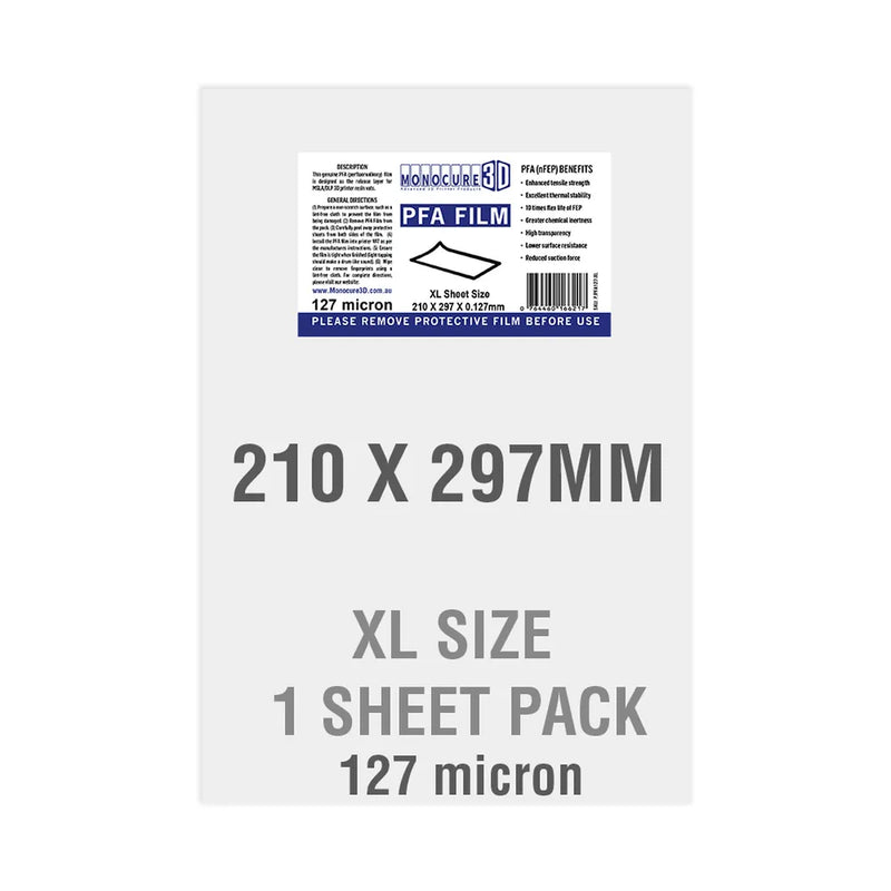 Monocure 3D PFA FILM (NFEP) SINGLE SHEET PACK