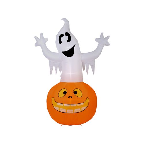 Arlec 1.8m Pumpkin and Ghost Halloween Inflatable
