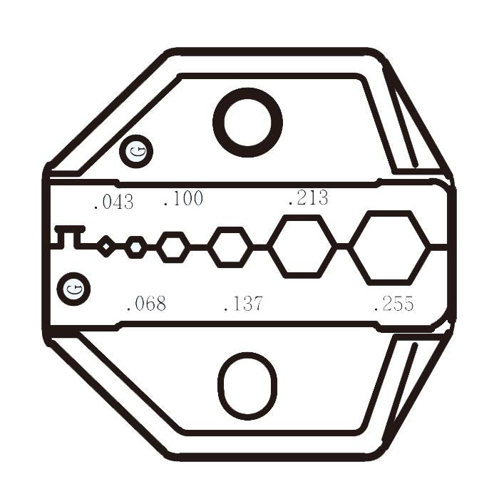 Die Set For RG58/59/62/174 Fiber Optic