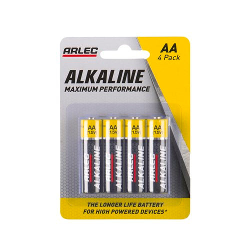 Arlec AA Alkaline Batteries - 4 Pack