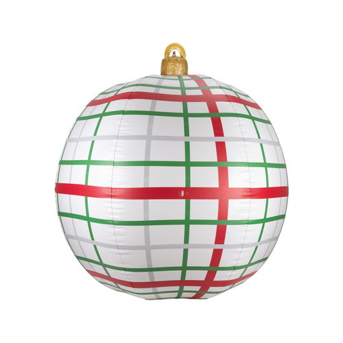 Arlec 1.2m Inflatable PVC Bauble Multicolour Lines