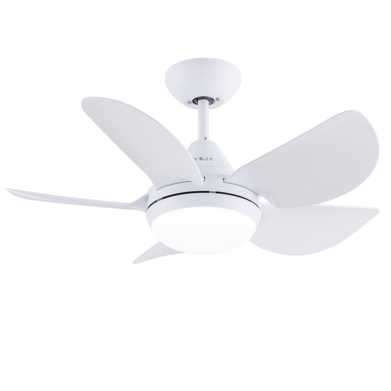 Arlec 76cm White 5 ABS Blade Maxy Ceiling Fan with Light
