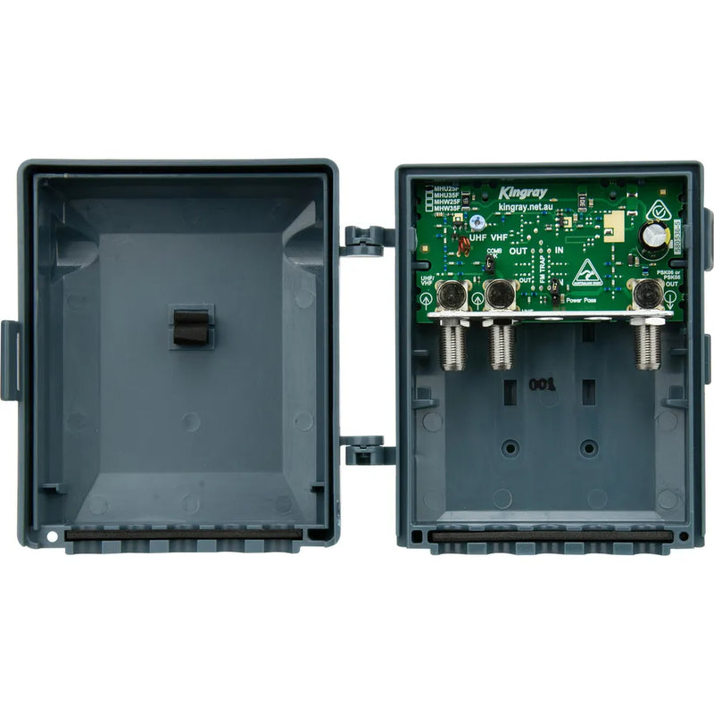 Kingray 25dB UHF Masthead Amplifier, Separate or Combined input with 4G/LTE filter