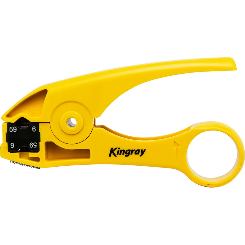 Kingray Coax Cable Stripping Tool for RG59 and RG6 with dual sided blades - Foxtel Approval F31118