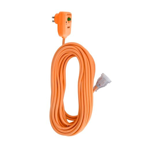 Arlec 15m Orange In-Line Safety Switch Heavy Duty Lead Extension