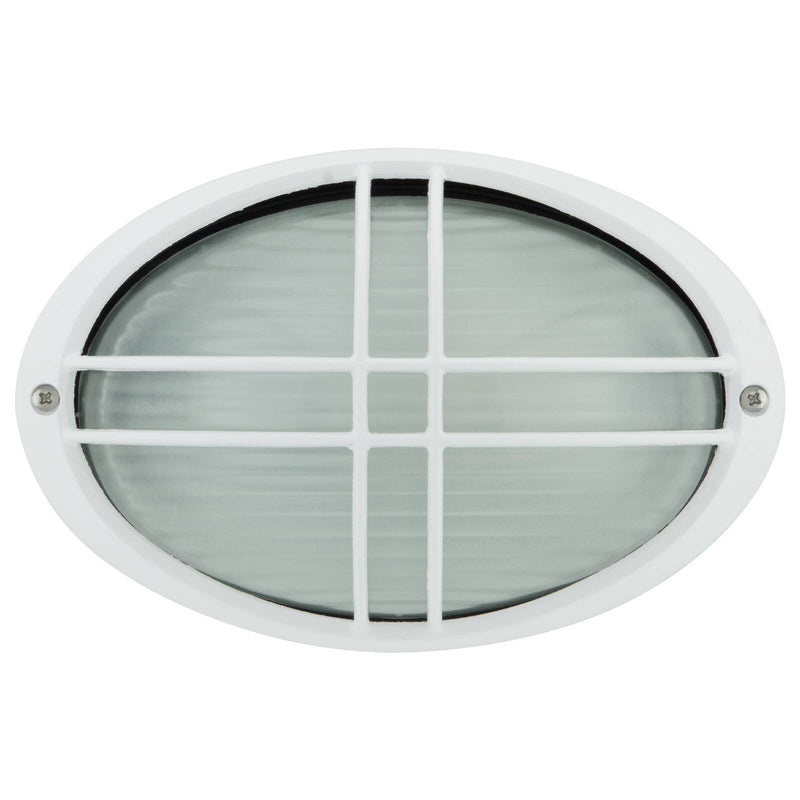 Arlec Large Kent Oval Bunker Light - White