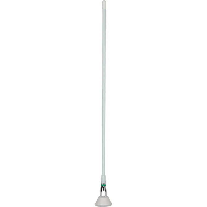 450mm VHF Ground Dependent Antenna, Base, Cable and Plug - White