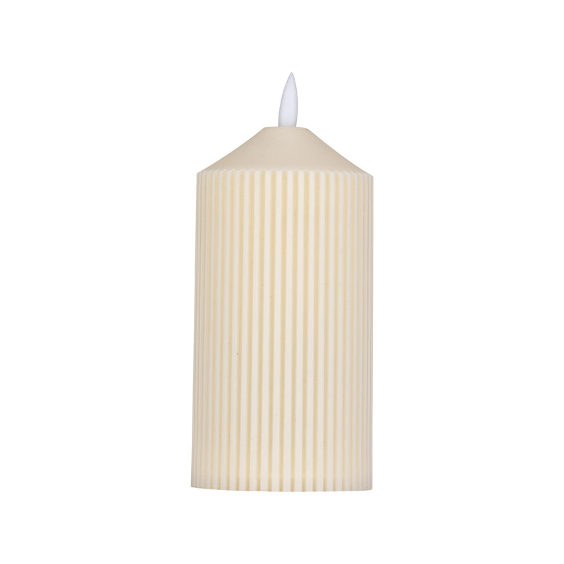 Arlec Cream Light Flame Effect Plastic Candle