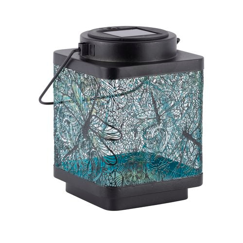 Arlec 15cm Dragonfly Pattern Decorative Solar Lantern