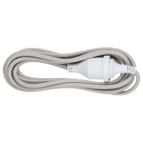 Arlec 3m Braided Extension Lead Simply Taupe