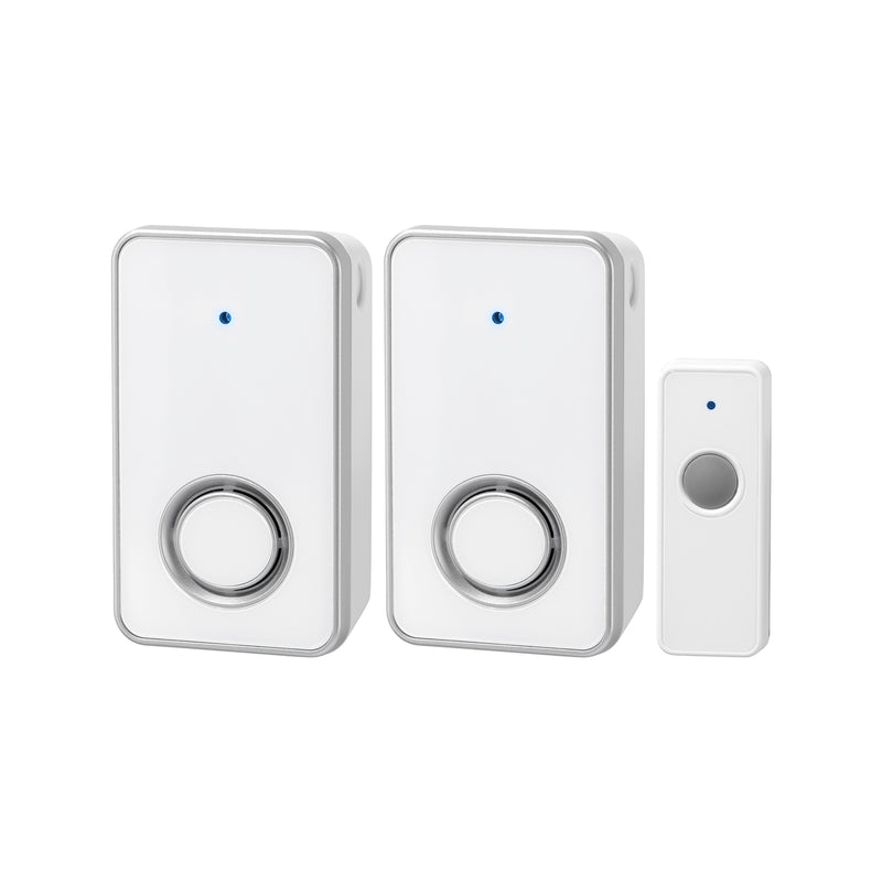 Arlec 50m Wireless Door Chime Plug In - 2 Pack