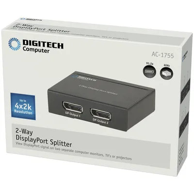 2 Way DisplayPort Splitter
