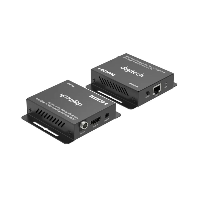 HDMI Extender Supports 70m at 4K@60Hz with Single Ended Power and IR