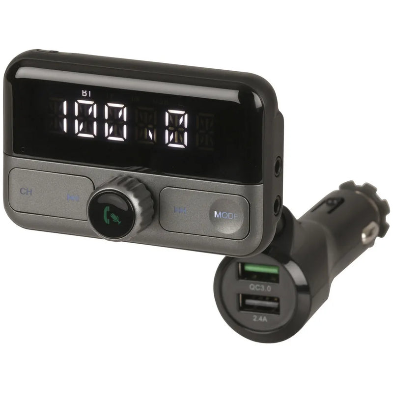 FM Transmitter with Bluetooth® Technology and Qualcomm® Quick Charge™ 3.0 USB