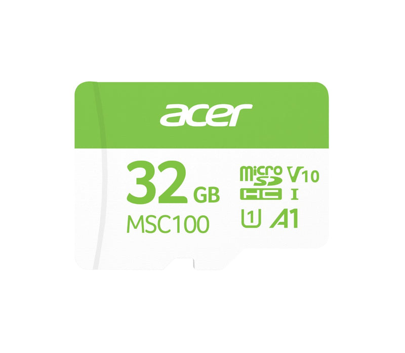 Acer MSC100-32GB microSD Express Read & Write Speed up to 100 MB/s & 10 MB/s BL.9BWWA.335