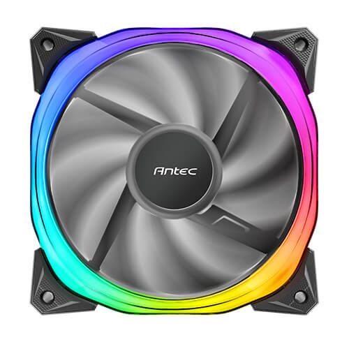 Antec Fusion 120mm ARGB PWM HB Fan, Airflow 57.93 CFM, Air Pressure 2.11, Noise Level 31.21. Woven Cable, PMW Daisy Chain design, 3 Yrs  (LS)
