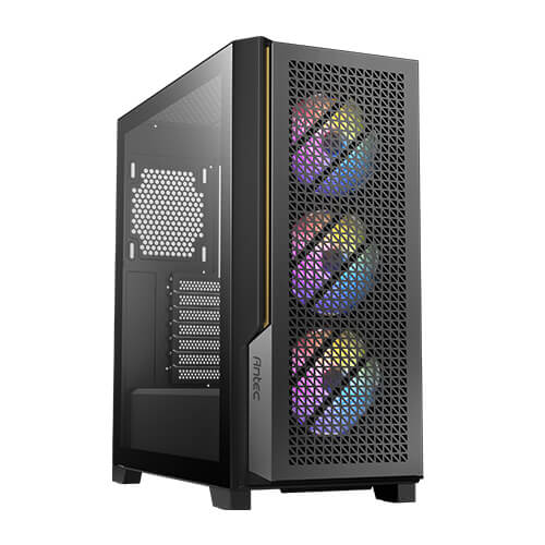 Antec P20C ARGB, ATX, E-ATX, High Airflow, USB-C, Cable management, 4x HDD/SSD , 375mm GPU, 170mm CPU, 3x ARGB PWM 12CM,Fan Control, Case (LS)