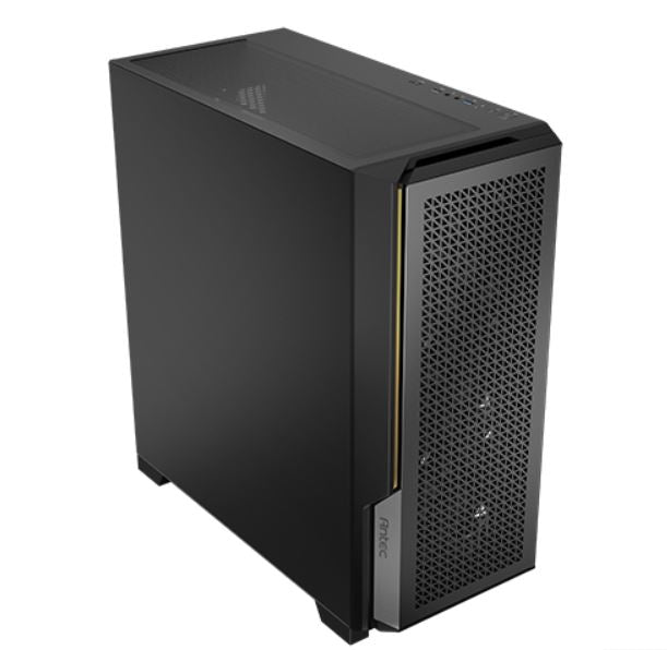 Antec P20CE - Black, Mid Tower, E-ATX/ATX/Micro-ATX/ITX, Solid Side Panel, USB-C, 3× PWM Fans, 360mm Radiator, 2Yr Wty