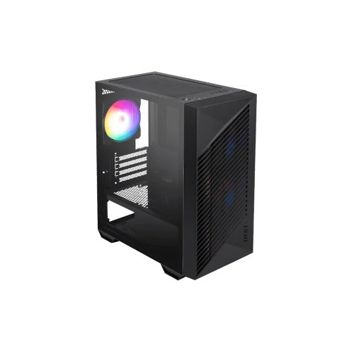 MSI PRO FORGE M050A Mini-Tower, mATX/ITX, GPU 300mm, CPU 160mm, PSU 170mm, 4 slots, 4Ã—RGB fans, 2Ã—2.5', 2Ã—3.5', 120/240mm top rad, 388Ã—200Ã—423mm