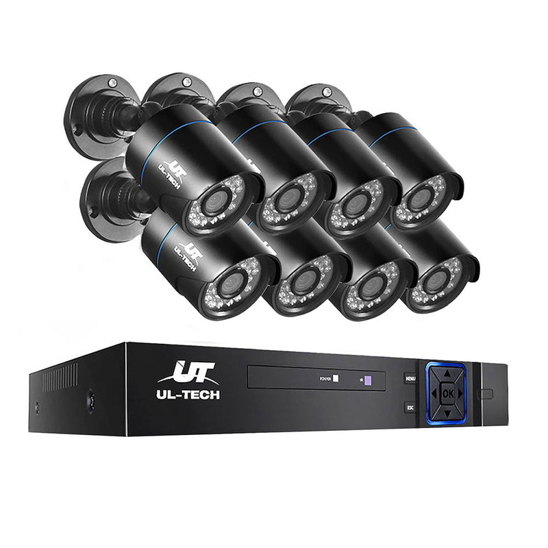 UL Tech 1080P 8 Channel / 8 x Cameras / HDMI CCTV Security Camera with 1TB Hard Drive