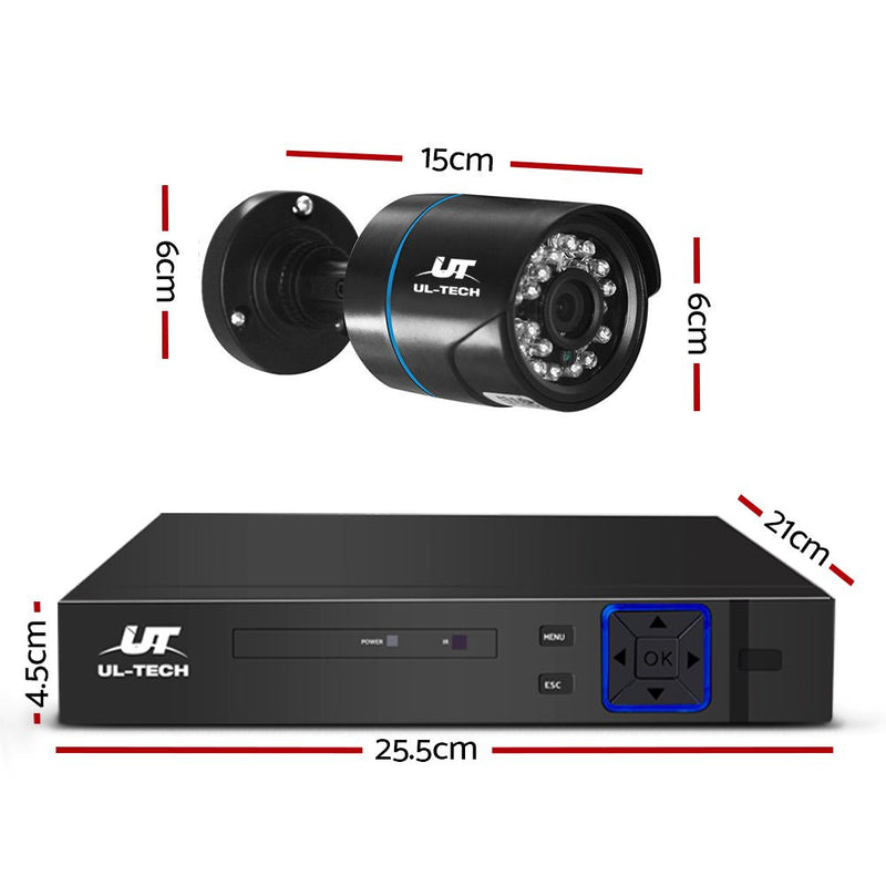 UL Tech 1080P 8 Channel / 8 x Cameras / HDMI CCTV Security Camera with 1TB Hard Drive