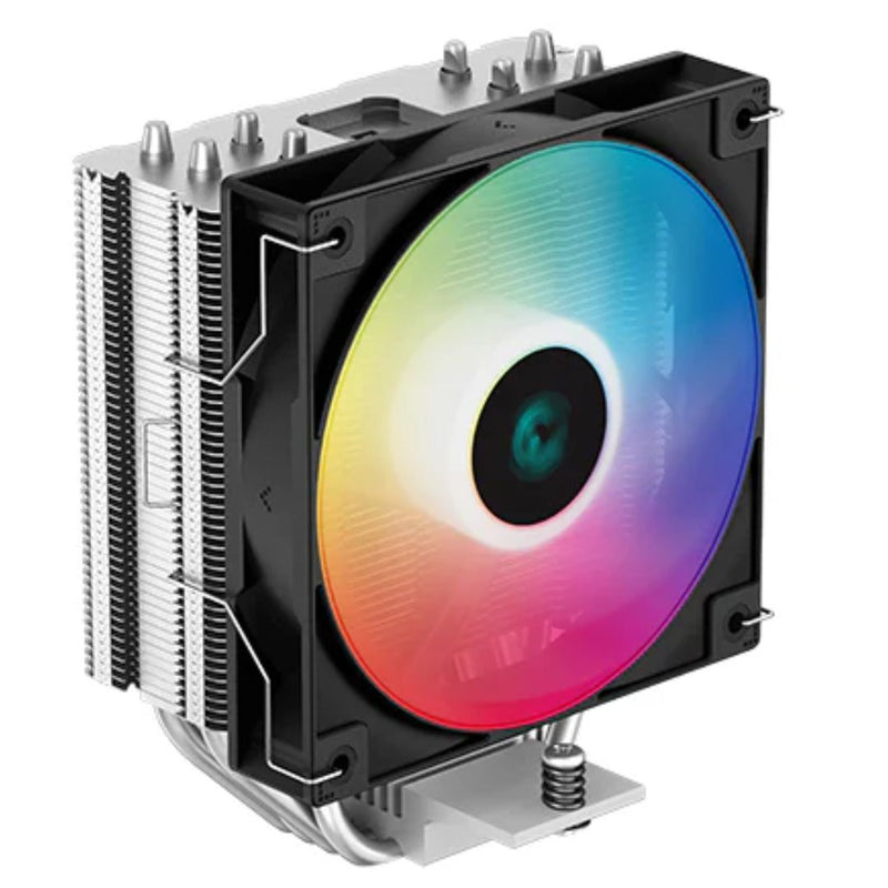 DeepCool AG400 LED CPU Cooler 4 Heat Pipes, 6 Colour LED, 120mm PWM Fan, Intel LGA1851/1700/1200/115X AMD AM5/AM4