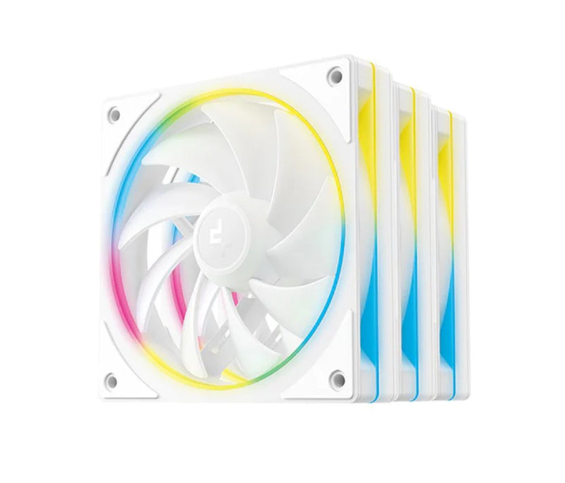 DeepCool FL12 SE WH 3 Pack 120mm Performance ARGB Fans , Hydro Bearing 120Ã—120Ã—25 mm(LÃ—WÃ—H)