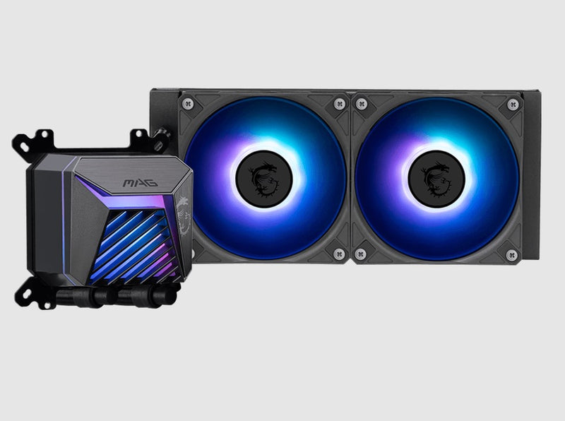 MSI MAG CORELIQUID A15 240, 2 fans, Rifle Bearing, 500~2050 Â± 150 RPM, AM5 / AM4, 71.23 x 69.47 x 75.05 mm 3y warranty