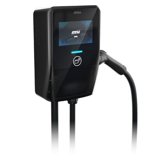 MSI Smart EV Charger EV Premium V2, Single Phase 32A, 7.4KW ,5M Type 2 Charging gun,  7' IPS,  IP55 (Charger) / IP67 (charging gun)