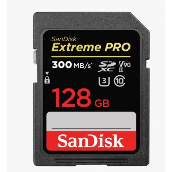 SanDisk SDSDXDK-128G-GN4IN 128GB Extreme PRO SDXC UHS-II Memory Card - Lifetime limited    (LS)