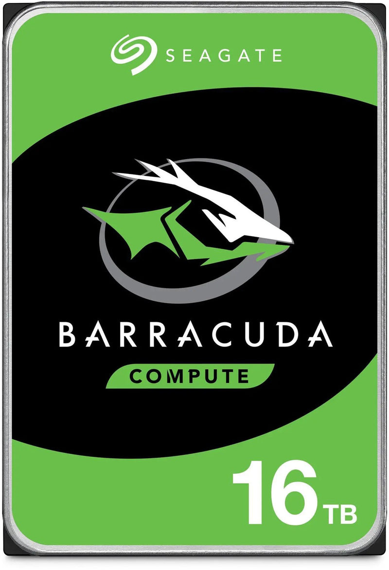 Seagate 16TB 3.5' Barracuda, SATA 6Gb/s, CMR, 7200RPM, 512MB Cache, 512e, HDD, 2