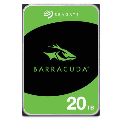 Seagate 20TB 3.5' Barracuda, SATA 6Gb/s, CMR, 7200RPM, 512MB Cache, 512e, HDD, 2
