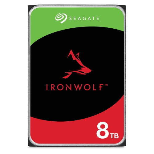 Seagate 8TB 3.5' IronWolf, SATA3, NAS 24x7, 5400 RPM, CMR, max. STR OD 202MB/s, 256MB Cache, HDD, 3  (ST8000VN002)