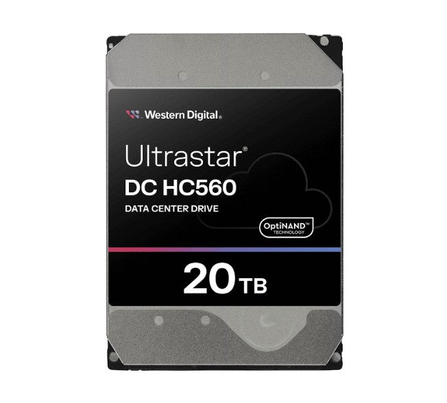 Western Digital WD Ultrastar DC HC560 20TB 3.5' SATA 7200 RPM  Cache 512MB 5-year limited   WUH722020BLE6L4 0F38785 (Base SE)