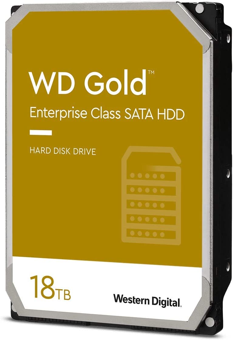 Western Digital Gold 18TB 3.5' Enterprise Class SATA 6 Gb/s HDD 7200 RPM Cache Size 512MB 5-Year Limited