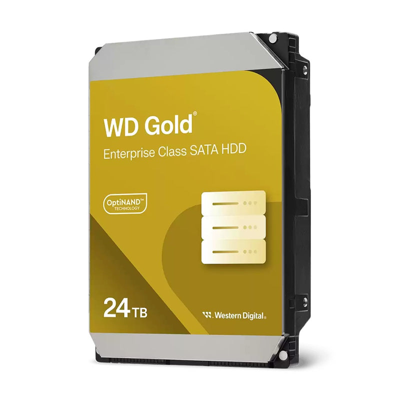 Western Digital Gold Enterprise Class SATA HDD - 24TB, 3.5', SATA 6Gb/s, 7200 RPM, CMR, up to 291MB/s, 512MB cache, 5