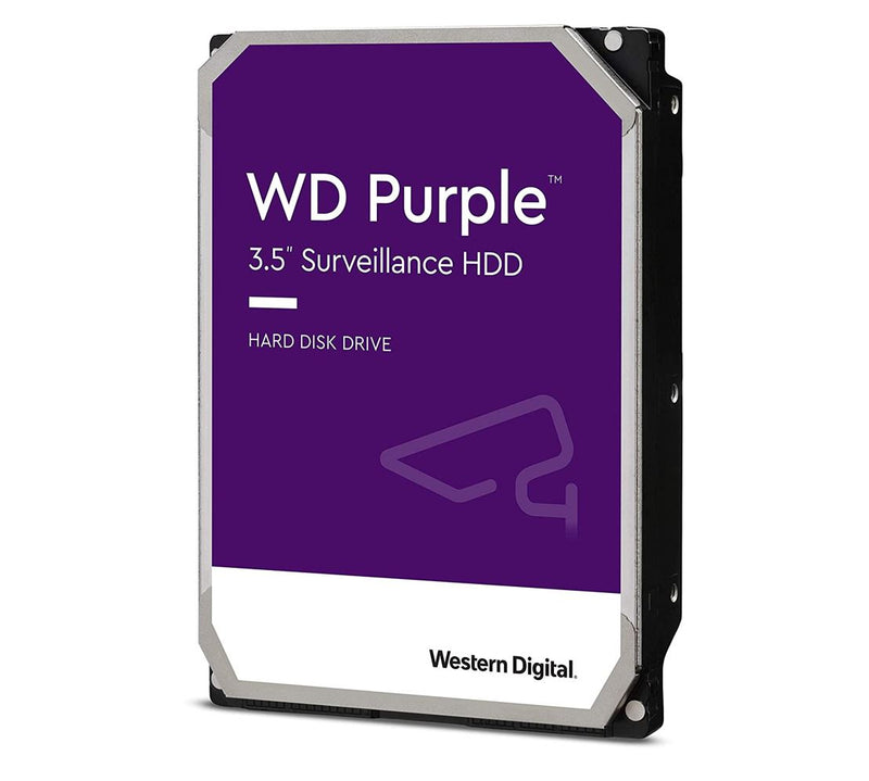 Western Digital WD Purple 1TB 3.5' Surveillance HDD 5400RPM 64MB SATA3 110MB/s 180TBW 24x7 64 Cameras AV NVR DVR 1.5mil MTBF 3yrs (LS)