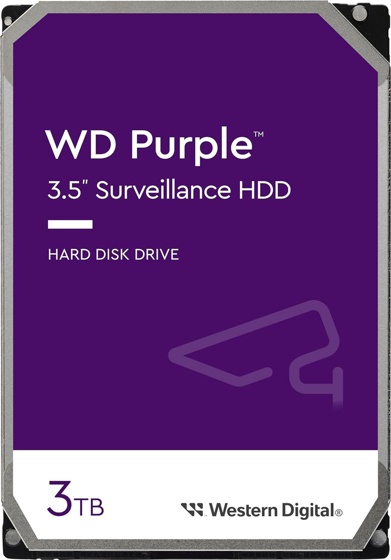 Western Digital WD Purple 3TB 3.5' SATA Surveillance HDD 256MB Cache 3-Year Limited   (LS) --WD34PURZ