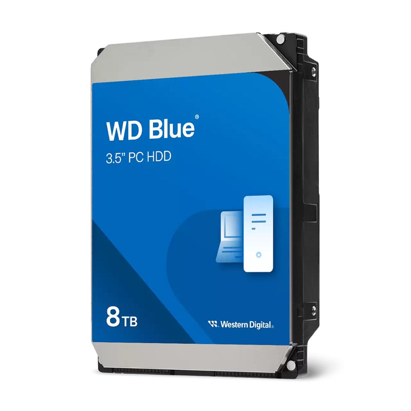 Western Digital Blue PC Desktop 8TB 3.5'  Hard Drive SATA 6Gb/s 5640RPM 256MB Cache CMR 2-Year Limited