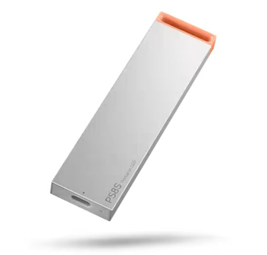 Lenovo PS8S 1TB External Portable SSD ~1050MB/s USB3.2 Gen2 USB-C Stylish Metal Body Lightweight 40g Durable for PC MAC PS4 Xbox Android iPad Pro