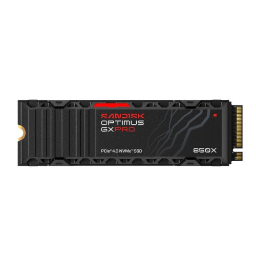SANDISK Optimus™ GX PRO 850X PCIe® 4.0 NVMe™ SSD with Heatsink, 1TB, Read 7,300MB/s Write 6,600MB/s, 5 Yr
