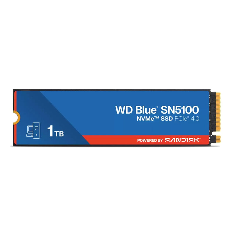 Western Digital WD Blue SN5100 NVMeâ„¢ SSD - 1TB, M.2 2280, PCIe Gen4, Read 7100MB/s, Write 6700MB/s, 1000K/1300K IOPS, TBW 600, 5yr