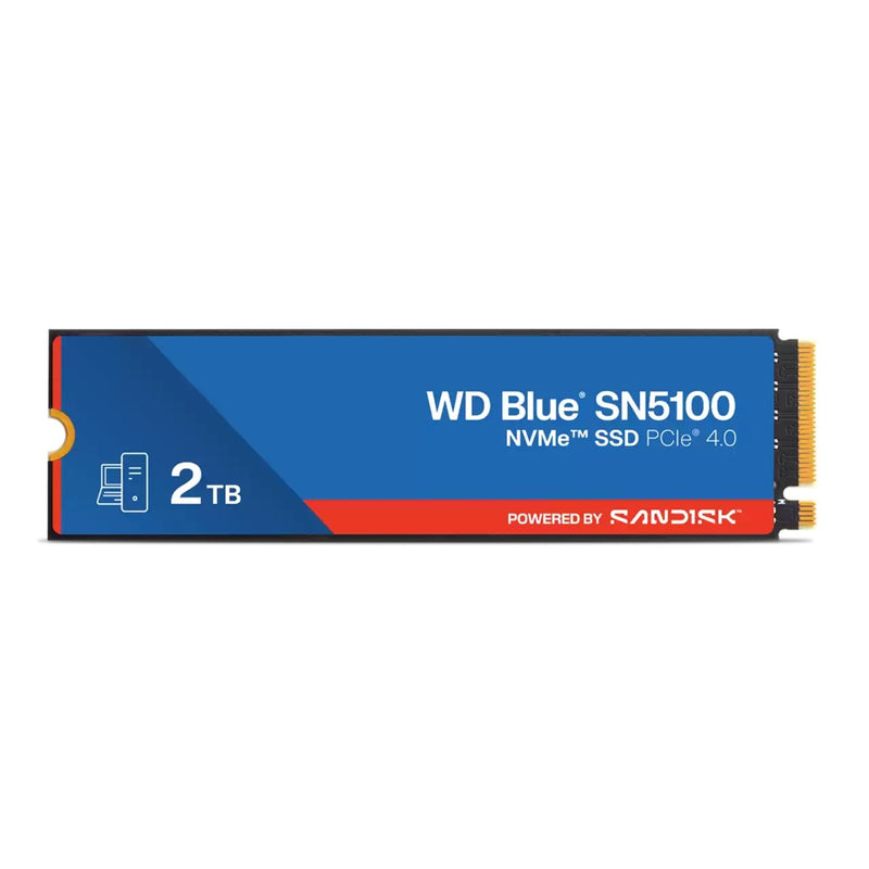 Western Digital WD Blue SN5100 NVMeâ„¢ SSD - 2TB, M.2 2280, PCIe Gen4, Read 7100MB/s, Write 6700MB/s, 1000K/1300K IOPS, TBW 900, 5yr