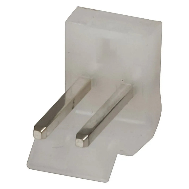 2 Pin 0.156in Straight Locking Header with crimp pins - 3.96mm Pitch