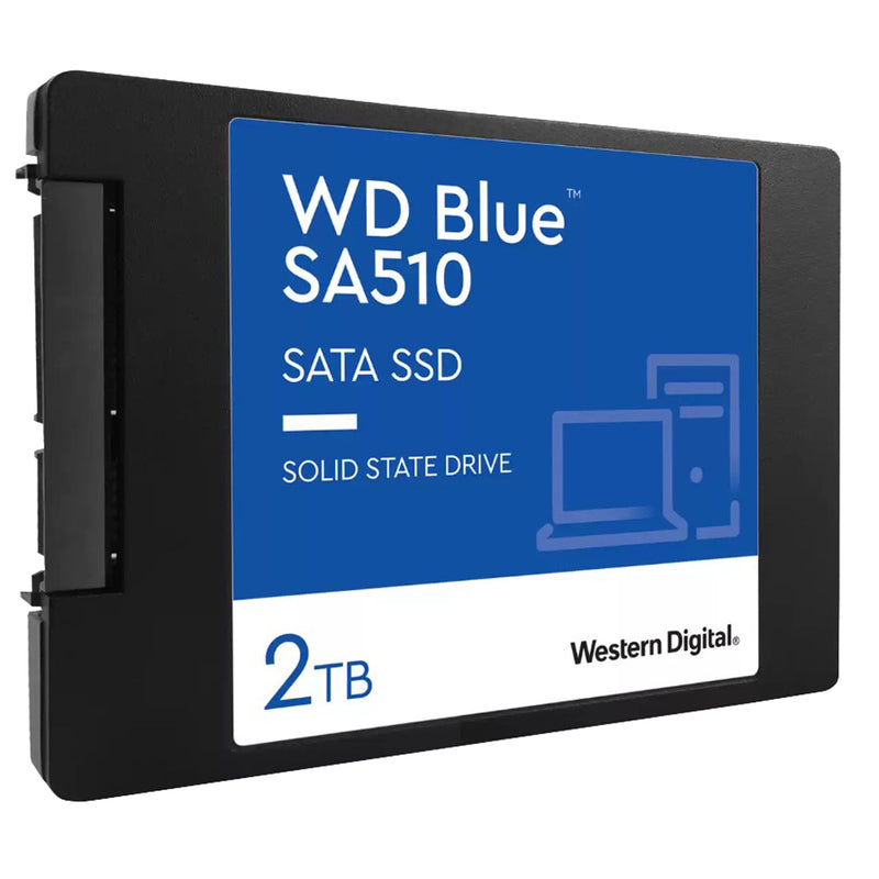 Western Digital WD 2TB Blue SA510 SATA SSD 2.5'/7mm Cased Read 560MB/s Write 520MB/s WDS200T3B0A  5-year Limited