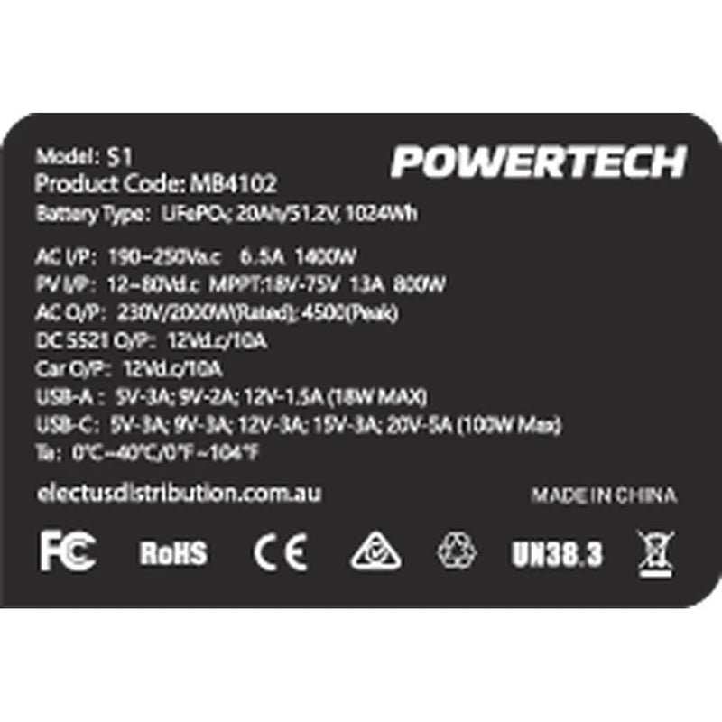 2000W 1024Wh Power Station