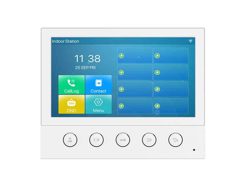 Fanvil i53W Indoor SIP Station, 6 SIP Lines, 5 Buttons, PoE, 7' Colour Touch Screen, Linux, ONVIF, 2Yr
