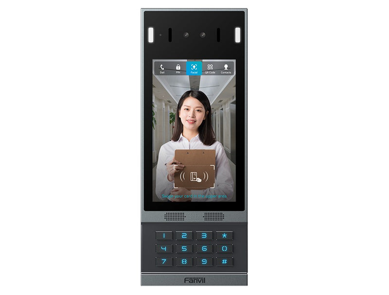 Fanvil i67 Face Recognition Door Phone, 7IN COLOR SCREEN, Camera HD, 7-inch 600Ã—1024 touch screen 12 Numeric Keys anti-spoofing liveness