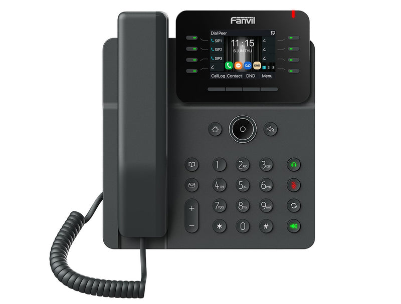 Fanvil V62W Prime Business Phone 2.8-inch color screen â–¡âˆš Support audio codec G.722 and Opus, HD audio 6-way Audio conference Wi-Fi 6, Bluetooth